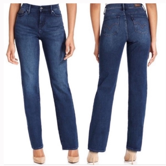 Levi's 512 Jeans Womens 10M W30 L32  Perfectly Slimming Straight Leg - Picture 1 of 10